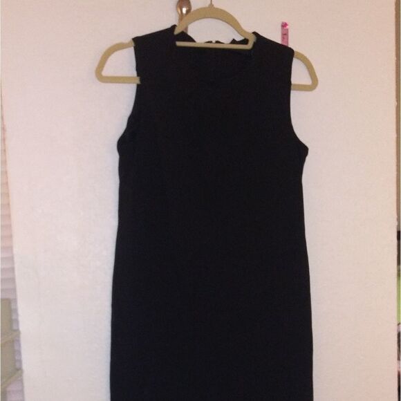 Basic Black Lined Dress sz Small - Picture 1 of 4